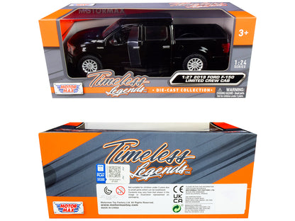2019 Ford F-150 Limited Crew Cab Pickup Truck Black 1/24-1/27 Diecast Model Car by Motormax <h2>2019 Motormax</h2> <p>High-quality perfect for collectors and enthusiasts. Features detailed interior ex