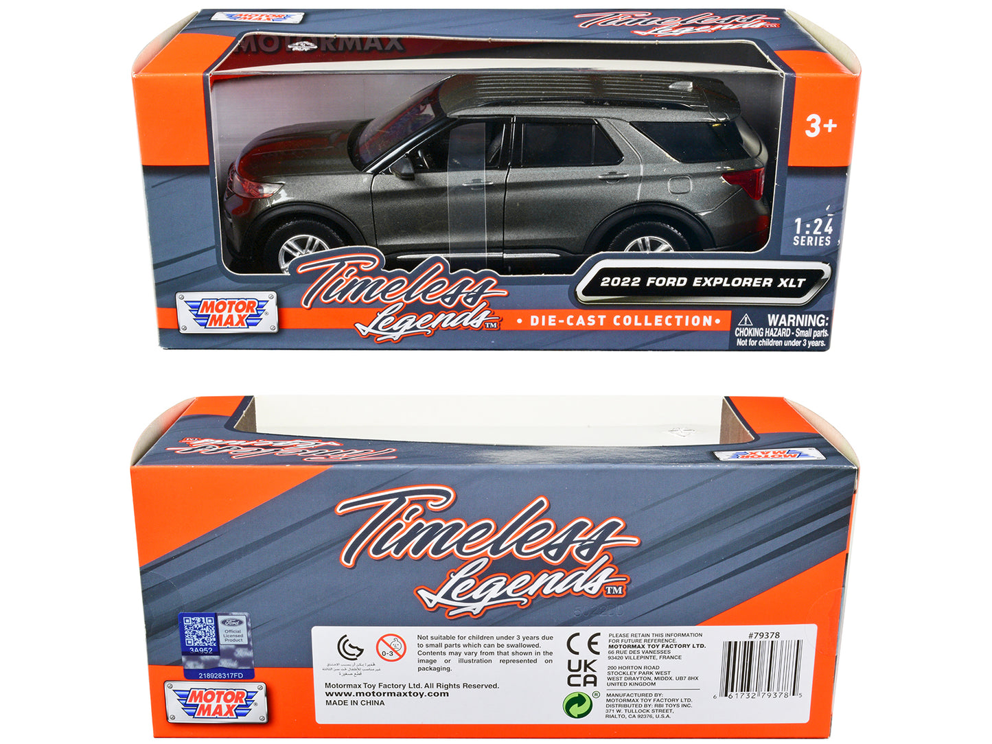 2022 Ford Explorer XLT Gray Metallic "Timeless Legends" Series 1/24 Diecast Model Car by Motormax <h2>2022 Motormax</h2> <p>High-quality perfect for collectors and enthusiasts. Features detailed inter
