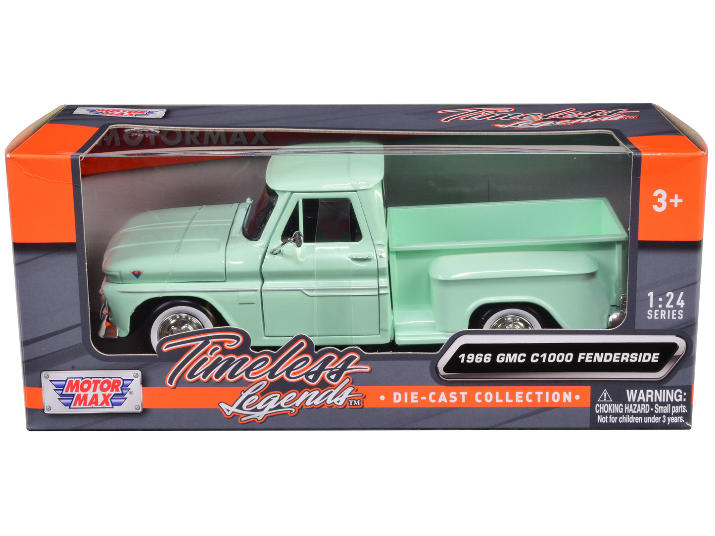 1966 GMC C1000 Fenderside Pickup Truck Light Green "Timeless Legends" Series 1/24 Diecast Model Car by Motormax <h2>1966 Motormax</h2> <p>High-quality perfect for collectors and enthusiasts. Features