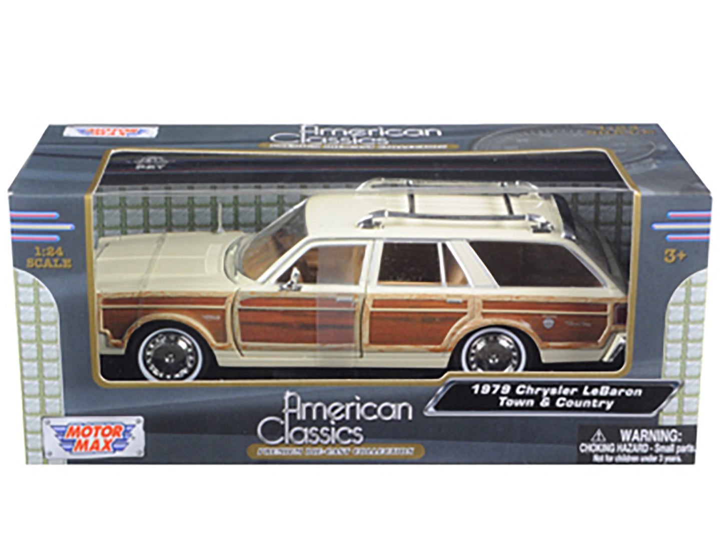 1979 Chrysler Lebaron Town & Country Cream 1/24 Diecast Model Car by Motormax <h2>1979 Motormax</h2> <p>High-quality perfect for collectors and enthusiasts. Features detailed interior exterior craftsm