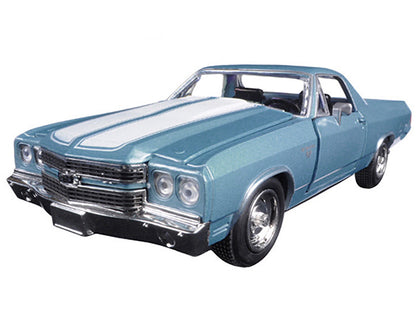 1970 Chevrolet El Camino SS Blue 1/25 Diecast Model Car by New Ray