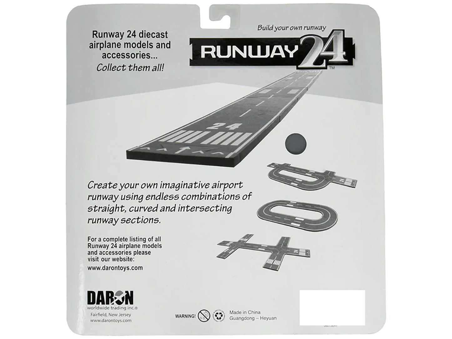 Runway Straight Sections 3 Piece Set for Diecast Models by Runway24