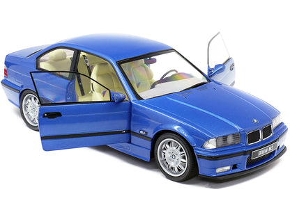1994 BMW E36 M3 Blue Estoril Metallic 1/18 T&y Diecast Model Car by Solido