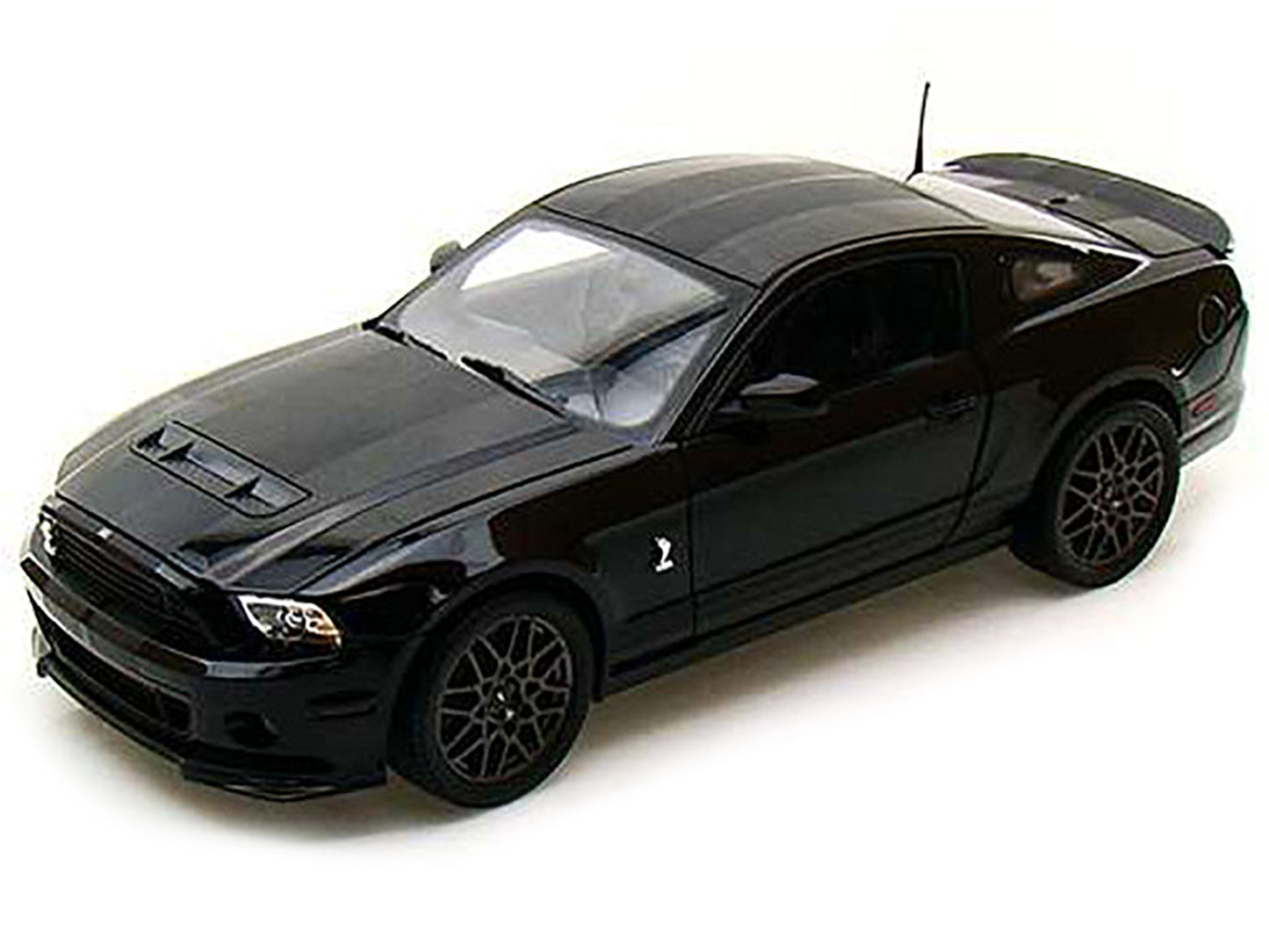 2013 Ford Shelby Mustang Cobra GT500 SVT Black with Black Stripes 1/18 Diecast Car Model by Shelby Collectibles
