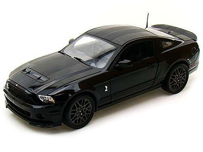 2013 Ford Shelby Mustang Cobra GT500 SVT Black with Black Stripes 1/18 Diecast Car Model by Shelby Collectibles
