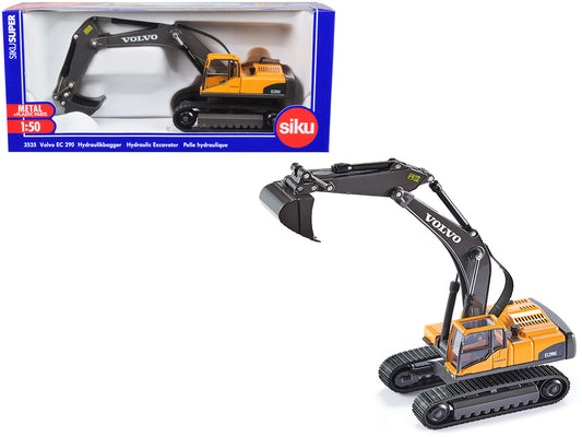 Volvo EC290 Hydraulic Excavator Yellow 1/50 T&y Diecast Model by Siku